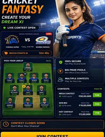 Khelx (khelx apk) fantasy cricket & matchday visual 3